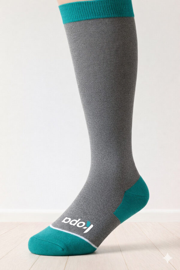 K Dark Grey w Teal